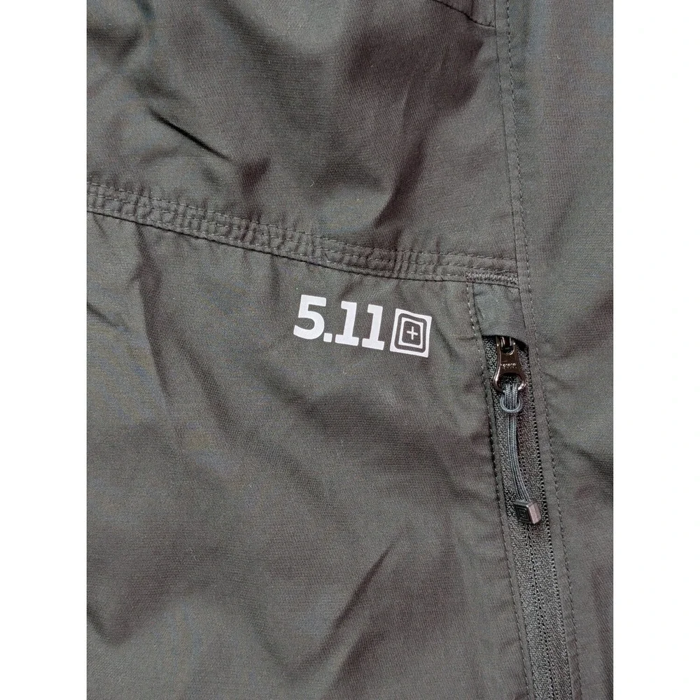 5.11 Tactical Mens Full Zip Utility Vest Black XL Pockets Lightweight